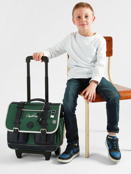 Cartable à roulettes 2 compartiments 38 cm - 6