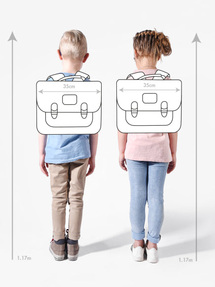 Cartable 2 compartiments 35 cm - 2